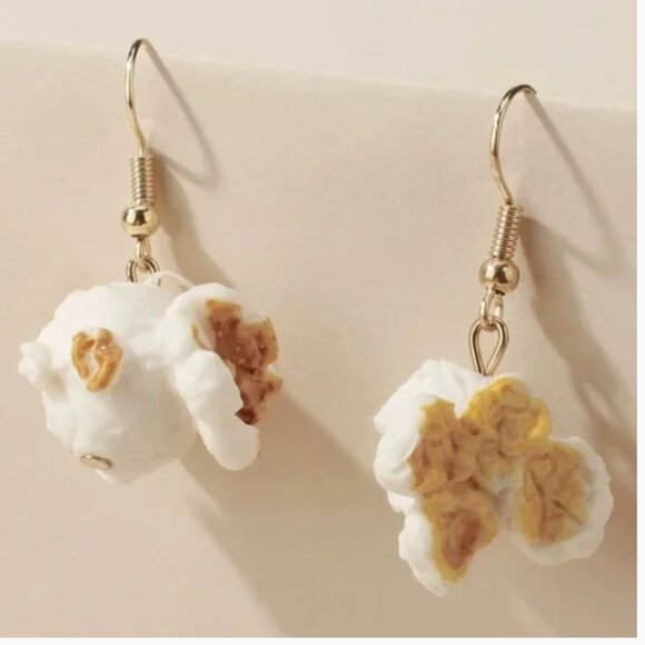 ⭐️✨ FREE Popcorn Food Snacks Boho Hipster Hippie Art Deco Farm Minimal Earrings - Picture 7 of 8